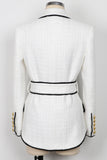 White 2-Piece Shawl Lapel Double Breasted Women Prom Suits