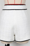 White 2-Piece Shawl Lapel Double Breasted Women Prom Suits