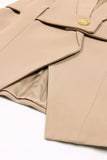 White Peak Lapel Sleeveless Satin Women Blazer