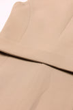 White Peak Lapel Sleeveless Satin Women Blazer