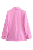 Pink 2 Piece Notched Lapel Women Prom Suits