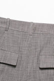 Grey 2 Piece Notched Lapel Women Prom Suits with Belts