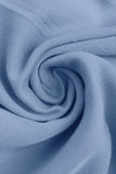 Grey Blue A Line V-Neck Summer Dress