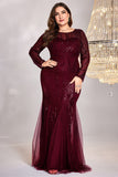 Sparkly Royal Blue Mermaid Long Mother of the Bride Dress