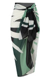 Dusty Green One Piece Cut Out Beach Swimwear
