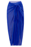Royal Blue One Piece Sleeveless Beach Swimwear