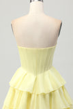 Green A Line Sweetheart Corset Short Prom Dress with Beading