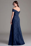 Off The Shoulder Sage Green Floral A-Line Long Choir Dress