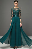 Navy Long Mother Of The Bride Jumpsuit With Streamer