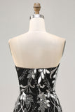 Sparkly Black Bodycon Sequins Short Homecoming Dress with Beading
