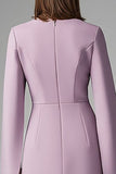 Wisteria Sheath Bateau Neck Midi Work Dress