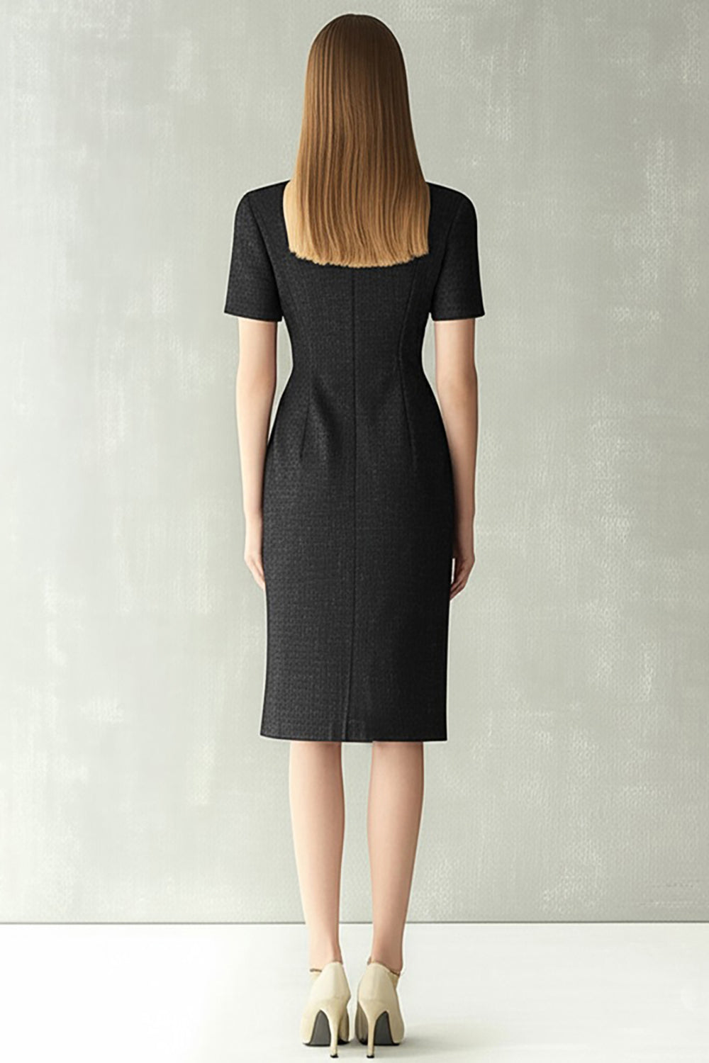ZAPAKA Women Notched Lapel Work Dress Sheath Short Sleeve Single Breasted Midi Business Dress Zapaka CA ZAPAKA Women Notched Lapel Work Dress Sheath Short Sleeve Single Breasted Midi Business Dress Zapaka CA