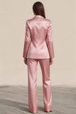Dusty Rose 2 Piece Notched Lapel Business Suits