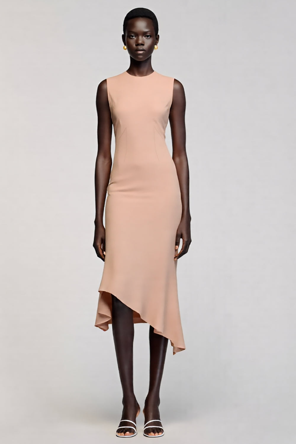 ZAPAKA Women Champagne Wedding Guest Dress Mermaid Round Neck Asymmetrical Party Dress Zapaka CA ZAPAKA Women Champagne Wedding Guest Dress Mermaid Round Neck Asymmetrical Party Dress Zapaka CA