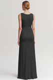 Champagne V Neck Sheath Ruched Evening Dress