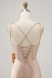 Champagne Satin Short Prom Dress with Bow