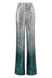 Sparkly Silver Sequins 2-piece Women Suits