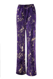 Purple 2 Piece Notched Lapel Women Prom Suits with Sleeves