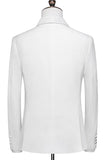 White 3 Pieces Shawl Lapel Men's Wedding Suits