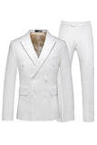 Black Peaked Lapel 3 Pieces Satin Men's Prom Suits