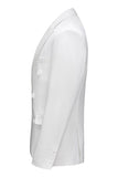 Black Peaked Lapel 3 Pieces Satin Men's Prom Suits