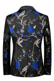 Purple Shawl Lapel Jacquard 3 Piece Men's Prom Suits
