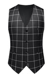 Black Striped 2 Pieces Peaked lapel Men's Prom Suits