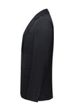 Single Breasted Notched Lapel Black 3 Piece Men's Suits