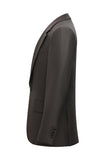 3 Piece Notched Lapel One Button Coffee Men's Suits