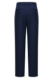 3 Piece Single Breasted Slim Fit Peak Lapel Men's Navy Suits