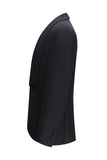 Black One Button Shawl Lapel 3 Piece Men's Suits