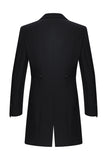 Black Peak Lapel Double Breasted Men's 3 Piece Tuxedo