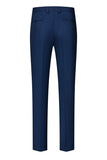 Peacock Blue Peak Lapel One Button 3 Piece Men's Suits