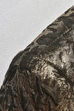 Sparkly Golden Shawl Lapel Men's Prom Blazer