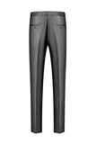 Grey Shawl Lapel Single Breasted Men's Suits