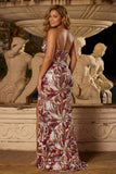 Fuchsia Florla Mermaid Sweetheart Sequin Long Plus Size Prom Dress with Slit