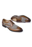 Yellow Leather Men's Casual Shoes