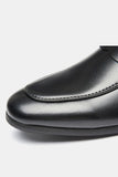 Brown Leather Slip-On Men's Party Shoes