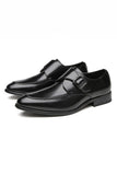 Brown Leather Slip-On Men's Wedding Shoes