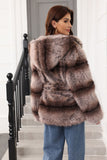 Hooded Faux Fur Steel Grey Thickened Women Coat