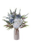 White Blue Bouquet Wedding Flowers