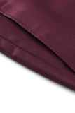 Burgundy Red High Waisted Men's Suits Pants for Wedding