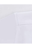 White Classic Solid Point Collar Slim Fit  Men's Suits Shirt
