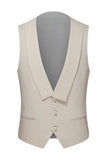 Slim Fit White Shawl Lapel 3 Piece Men's Wedding Suits