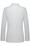 White 2 Piece Men's Shawl Lapel Double Breasted Wedding Suits