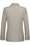 Khaki Notched Lapel 3 Piece Men's Suits