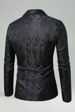 Black Shawl Lapel Single Buckle Men's Prom Blazer