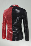Black Shawl Lapel Sequin Men's Prom Blazer
