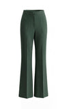 Women's Dark Green One Button Peak Lapel 2-piece Work Suits