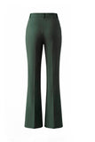 Women's Dark Green One Button Peak Lapel 2-piece Work Suits
